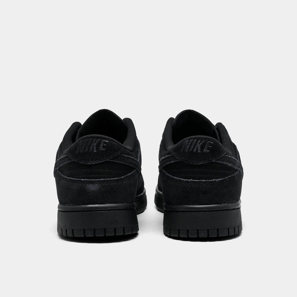 Men's Suede Low-Top Sneakers - Black