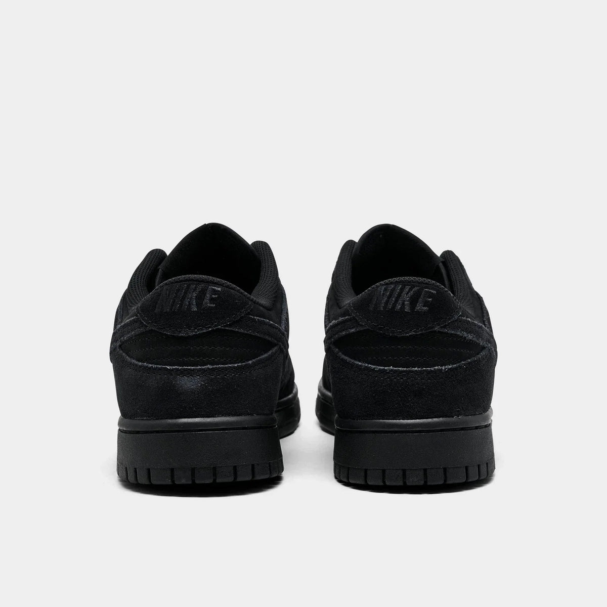 Men's Suede Low-Top Sneakers - Black