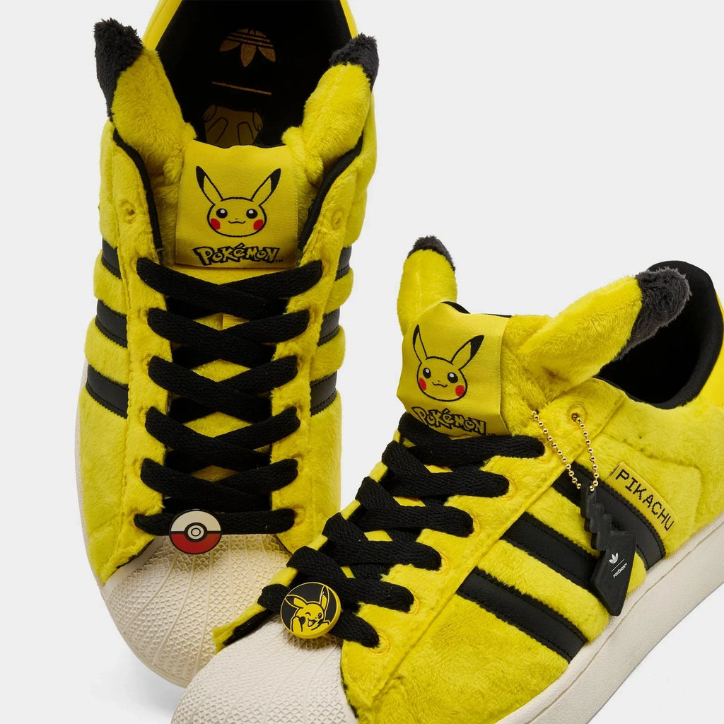 Men's Yellow Character Faux-Fur Sneakers