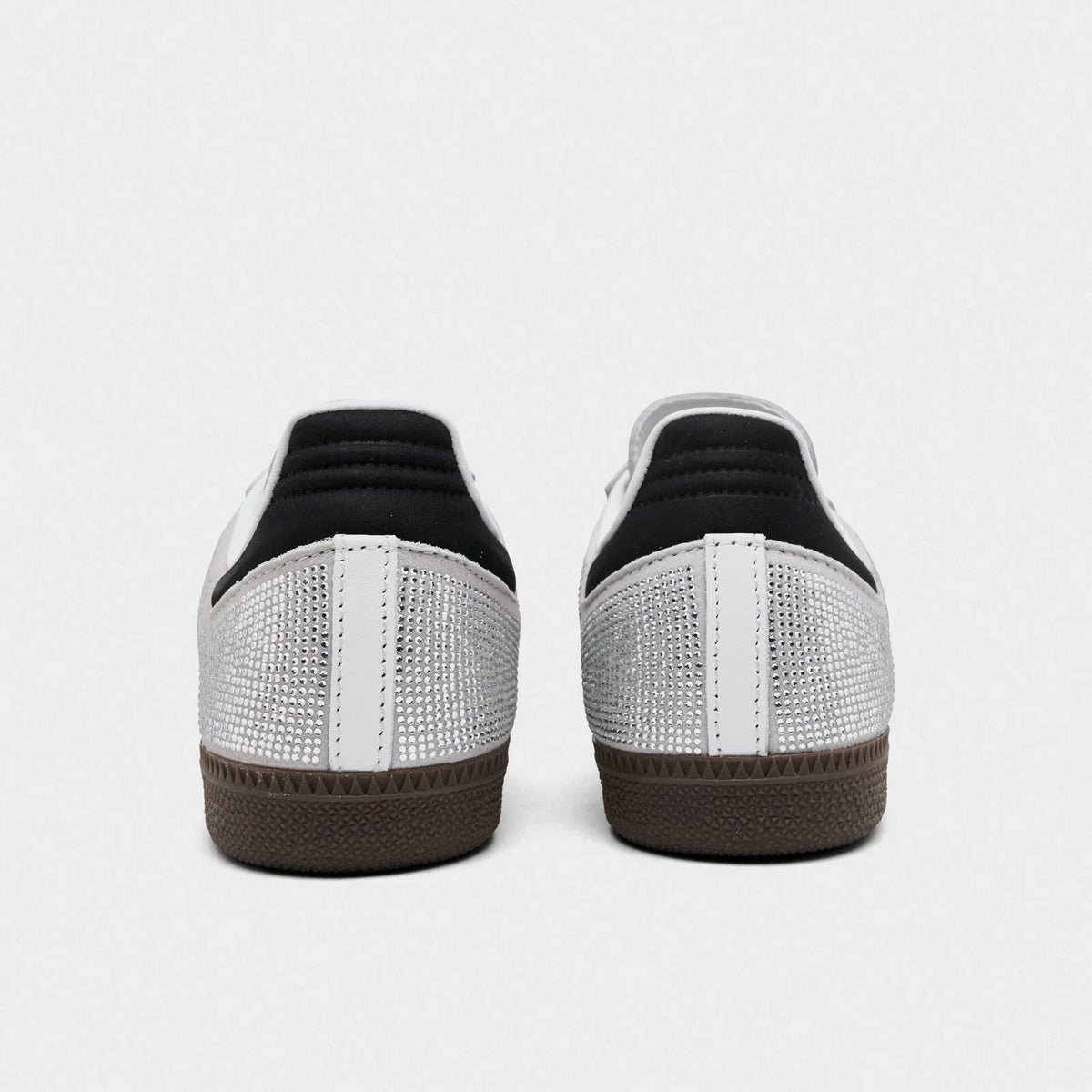 Women's Rhinestone Leather Sneakers