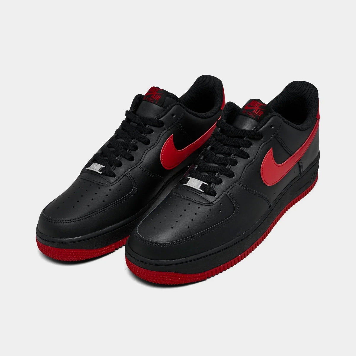 Men's Leather Low-Top Sneakers - Black