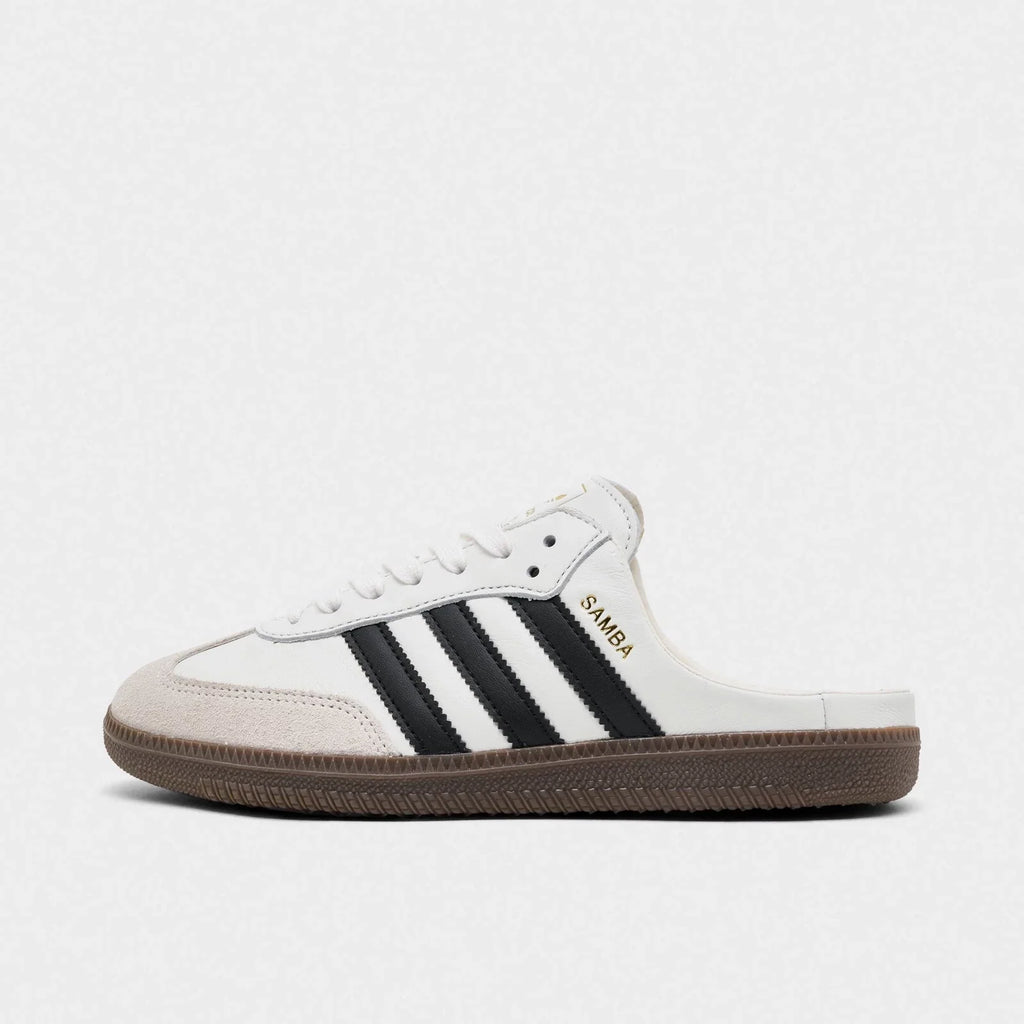 Women's Leather Backless Mule Sneakers