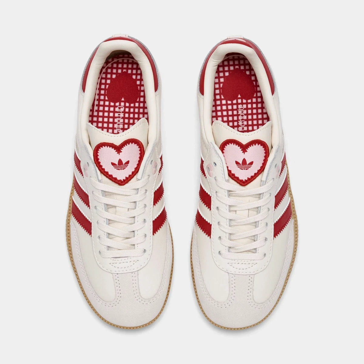 Girls' Heart Leather Low-Top Sneakers