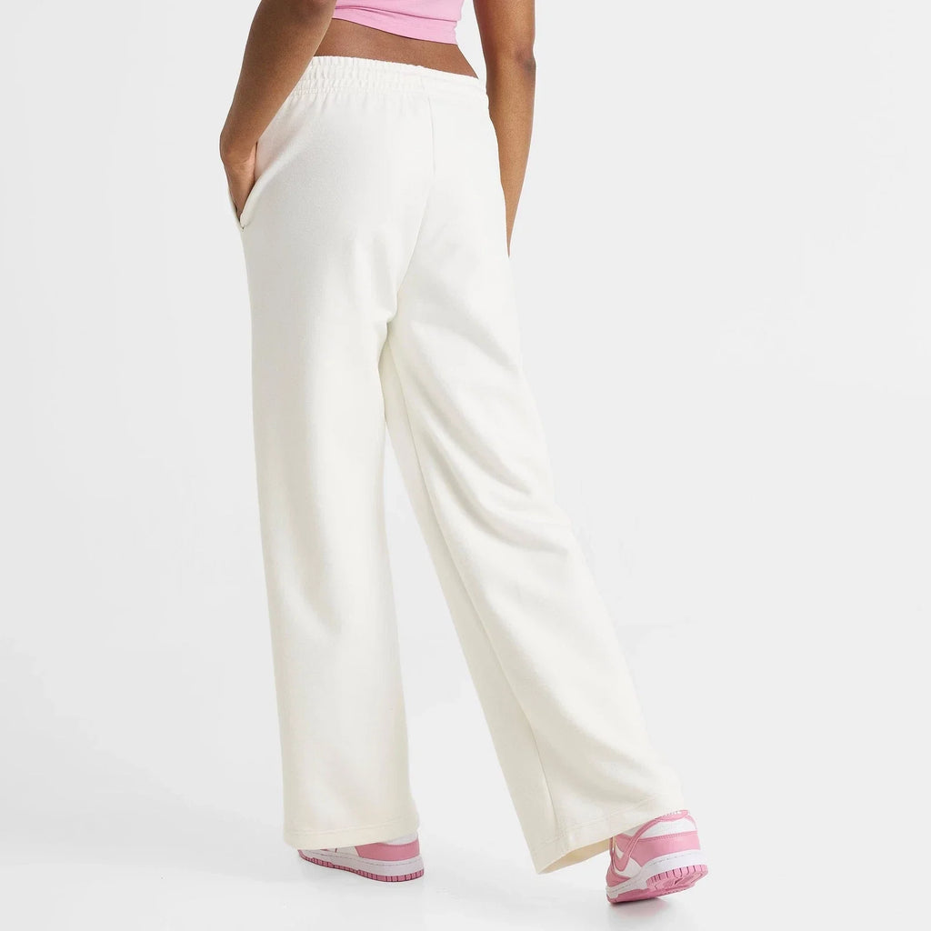 Women's High-Waisted Wide-Leg Fleece Pants