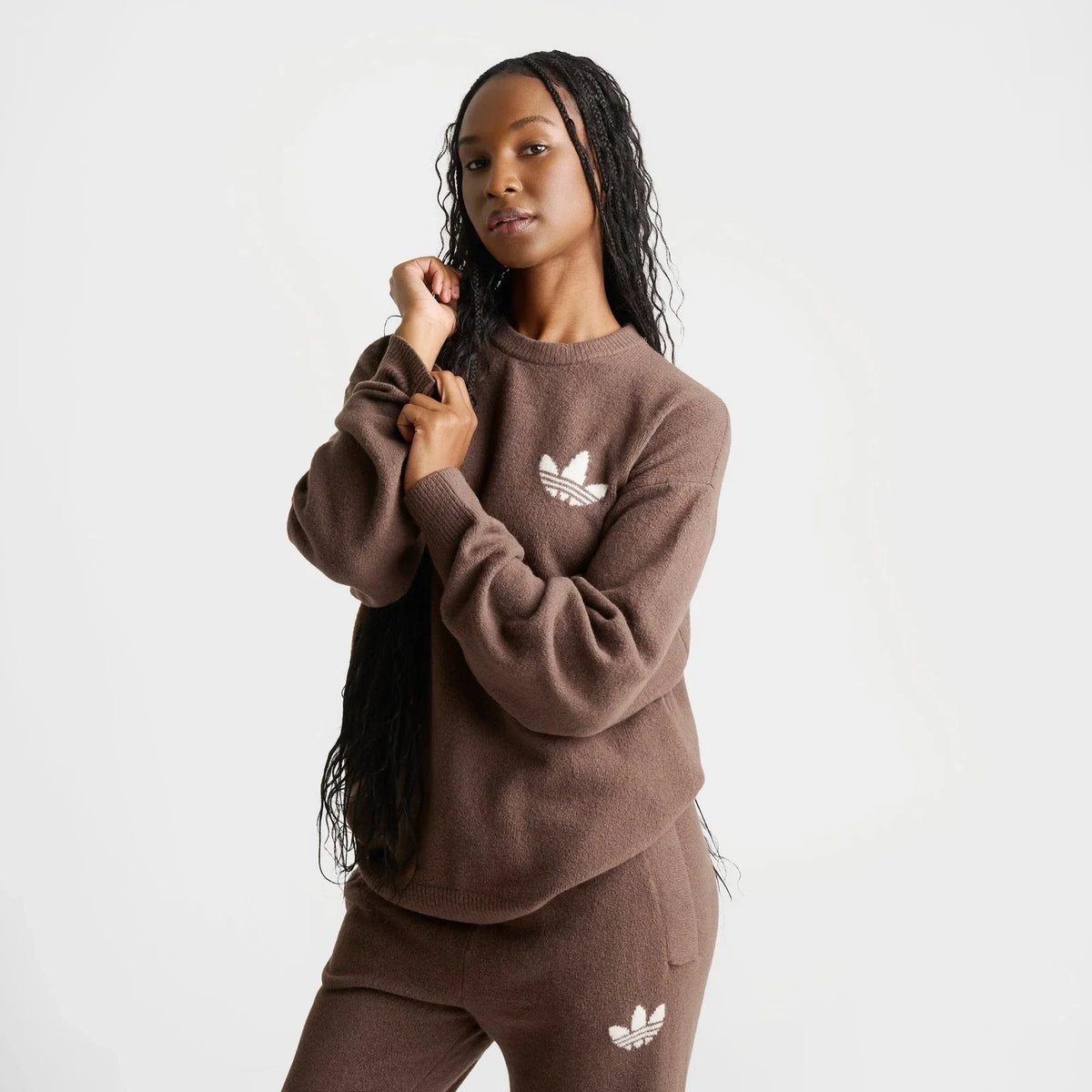 Women's Loose-Fit Wool-Blend Knit Sweater