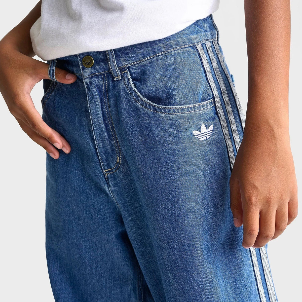 Kids' Wide-Leg Denim Jeans